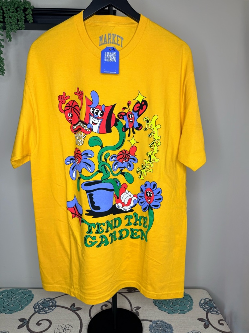 Arket Yellow Graphic Short Sleeve Tee
